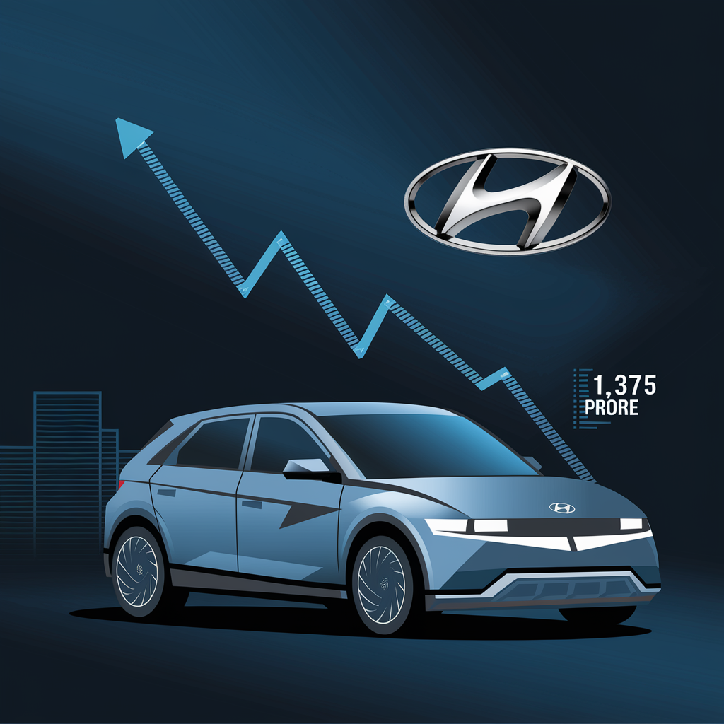 “हुंडई ने Q2 में 16% की गिरावट के साथ 1,375 करोड़ रुपये का मुनाफा दर्ज किया”